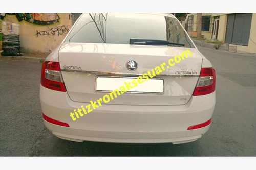 Хром накладка над номером (нерж.) для Skoda Octavia A7 2013-