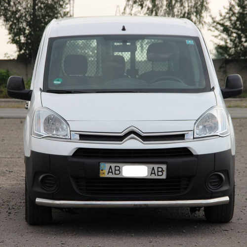 Захист переднього бампера одинарний d51 для Citroen Berlingo 2008+