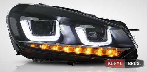 Альтернативна передня тюнінг оптика (стиль Golf7) для VW Golf 6 2009-2012