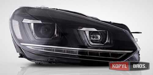 Альтернативна передня тюнінг оптика (стиль Golf7) для VW Golf 6 2009-2012