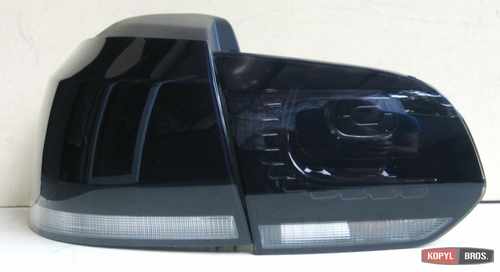 Задня світлодіодна LED оптика (чорна) для Volkswagen Golf 6 2009-2012