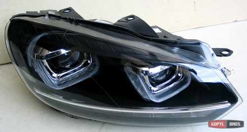 Альтернативна передня тюнінг оптика (стиль Golf7) для VW Golf 6 2009-2012