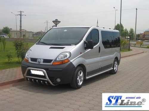 Кенгурятник з перемичкою і грилем D60 для Renault Trafic