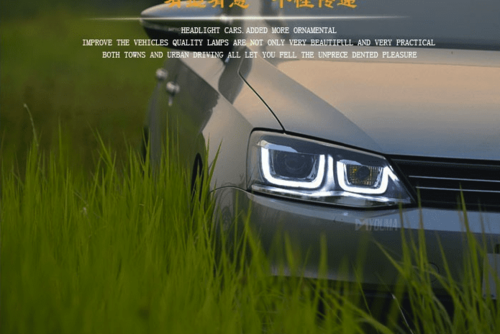 Передні світлодіодні фари DRL для VW Jetta MK 6 2011+ (UU стиль)