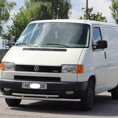 Захист переднього бампера подвійний для VW T4 1990-2003