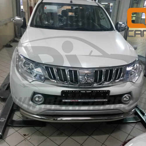 Захист переднього бампера Mitsubishi L200 (2016-)/ Fiat FullBack (одинарний)