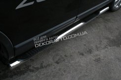 Пороги труба з 2-ма проступами під ногу для Mazda CX-9 2008+