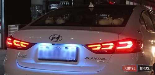 Альтернативна світлодіодна оптика задня (червона) для Hyundai Elantra AD 2016+ тип V1