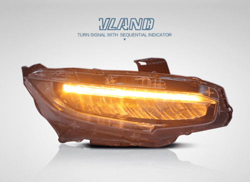 Передні LED фари Honda Civic 10 2016+