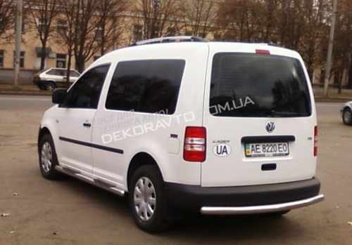 Пороги труба Can otomotiv для VW Caddy II 2010+