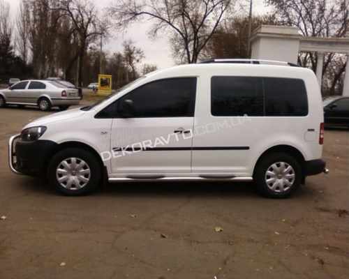 Пороги труба Can otomotiv для VW Caddy II 2010+