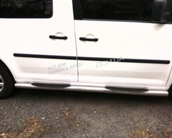 Пороги труба Can otomotiv для VW Caddy II 2010+