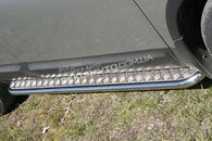 Пороги з листом для Qashqai майданчик з нержавіючим листом d42