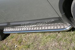 Пороги з листом для Qashqai майданчик з алюмінієвим листом d42