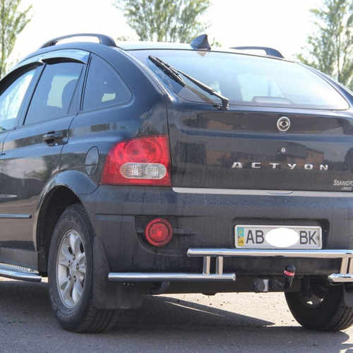 Захист заднього бампера подвійна для Ssang Yong Action