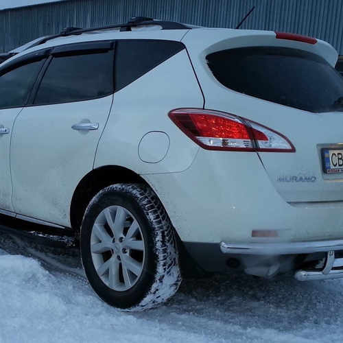 Захист заднього бампера подвійна для Nissan Murano 09-