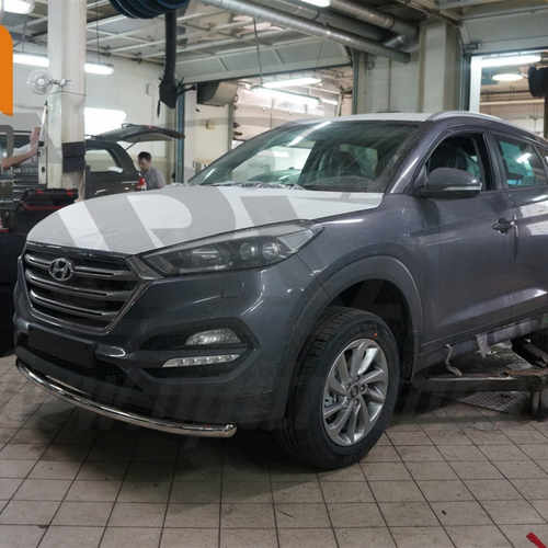 Захист переднього бампера Hyundai Tucson (2015-) (одинарний) d60