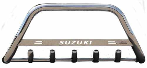 Кенгурятник з написом і грилем D60 для Suzuki Grand Vitara XL 7 2001-2006 (WT004)