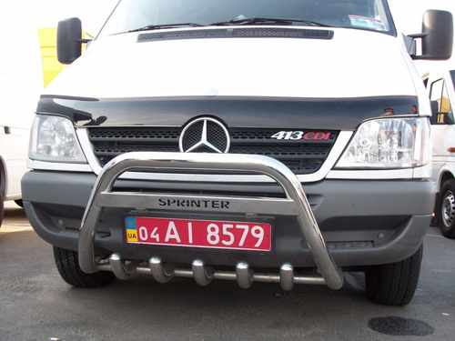 Кенгурятник з написом Can otomotiv для Mercedes Sprinter