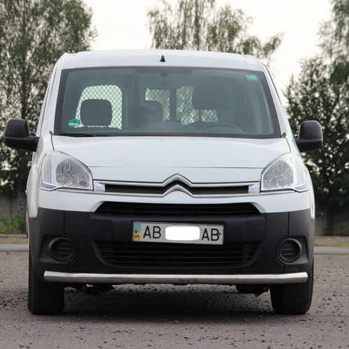 Захист переднього бампера одинарний d51 для Citroen Berlingo 2008+