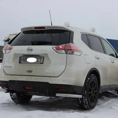 Захист заднього бампера кути для Nissan X-trail 2014+