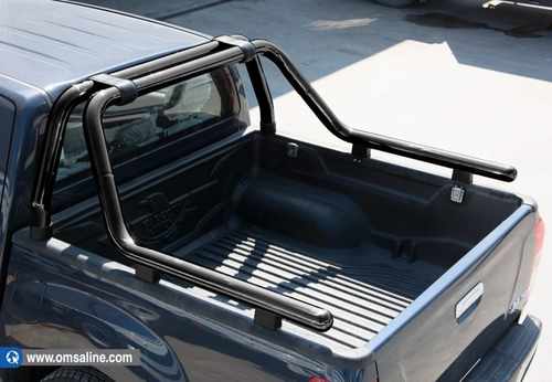 Захисні дуги в кузов Omsa Line Kobra Roll Bar для Toyota Hilux 2016+ (Чорні)