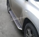 Пороги майданчик для Toyota Highlander 2010+ майданчик з нержавіючим листом d42