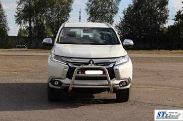 Кенгурятник з двома перемичками для Mitsubishi Pajero Sport 2016+