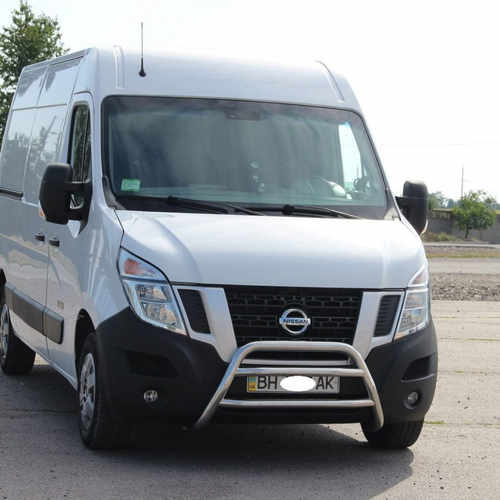 Кенгурятник з двома перемичками для Renault Master 2010+ (NISSAN NV400 2010+, Opel Movano-2010+)