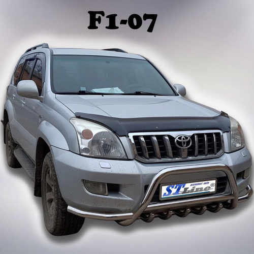 Кенгурятник з перемичкою і грилем D60 для Toyota Prado 120