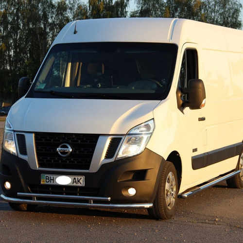 Захист переднього бампера подвійний для Renault Master 2010+ (NISSAN NV400 2010+, Opel Movano-2010+)