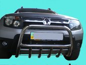 Кенгурятник дуга з грилем для Duster (Дастер)