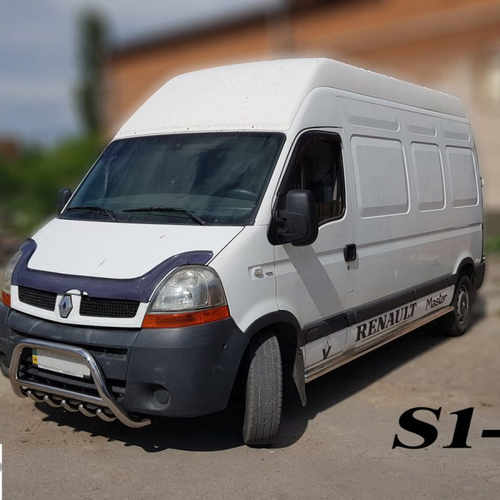 Захист штатного порогу труба для Renault Master 1998-2009 середня база