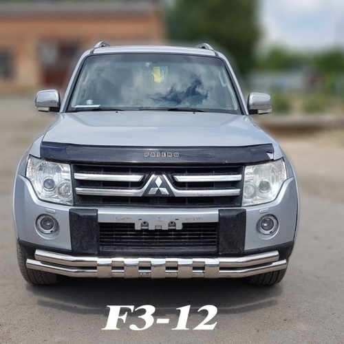 Захист бампера подвійний для Mitsubishi Pajero Wagon 4 2006-