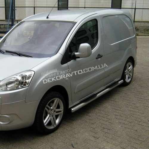 Пороги труба Peugeot Partner
