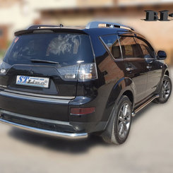 Захист заднього бампера для Mitsubishi Outlander XL 2007-2010
