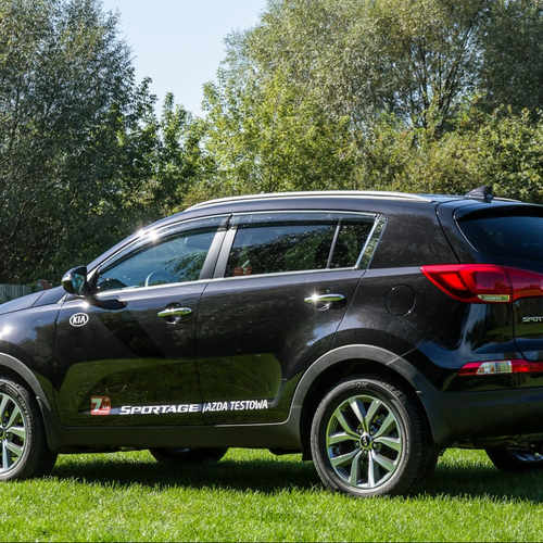 Дефлектори вікон вітровики з хром окантовкою (нерж.) 4шт. для Kia Sportage 2010-2015