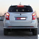 Захист заднього бампера труба для Ssang Yong New Korando 2010+