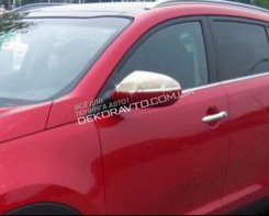 Хром молдинги нижні для скла (нерж.) 4 шт. Omsa для Sportage 2004-2009