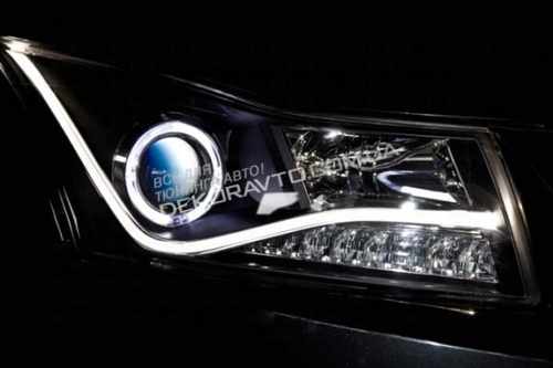 Оптика передні фари Audi Style Black для Cruze