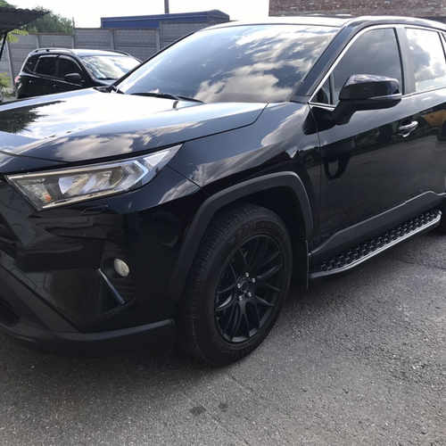 Алюмінієві Пороги Omsa Line BlackLine Black для Toyota Rav4 2019+