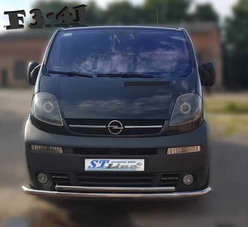 Захист переднього бампера подвійний для Opel Vivaro 2001-2014