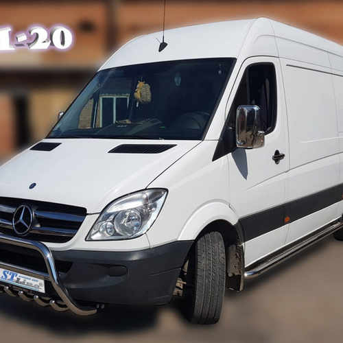 Кенгурятник з перемичкою і грилем D60 для Mercedes Sprınter 2006+