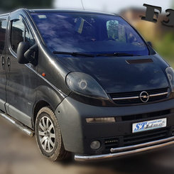 Захист переднього бампера подвійний для Opel Vivaro 2001-2014