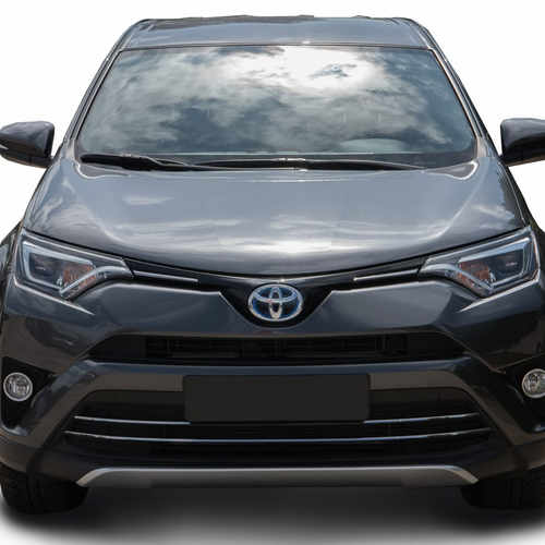 Хром накладка на решітку бампера для Toyota Rav4 IV 2016+