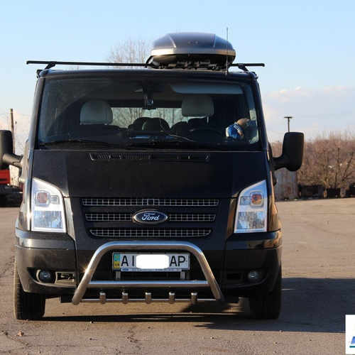 Кенгурятник з перемичкою і грилем D60 для Ford Transit 1995-2012