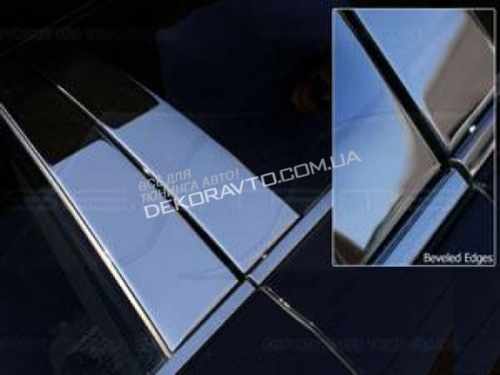 Хром молдинги дверних стійок (нерж.) 8 шт. Omsa для Chevrolet Captiva