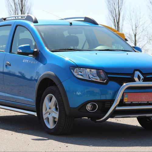 Кенгурятник з перемичкою для Renault Sandero Stepway 12+ D60