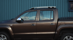 Рейлінги на дах Omsa Line для VW Amarok 2010+ Сріблясті