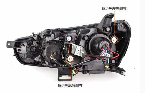 Передні LED фари DRL для Lancer 10 (Audi Q5 стиль)